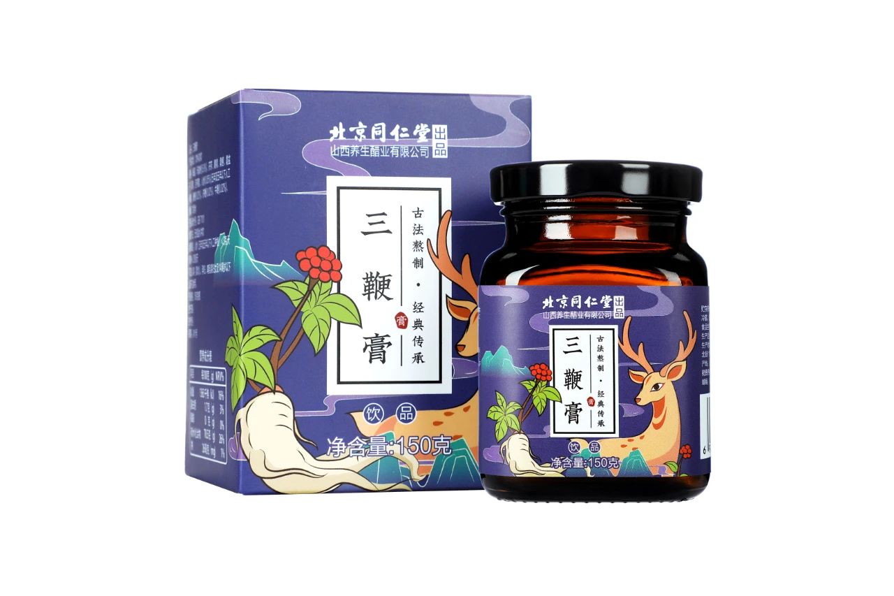 北京同仁堂品牌升级新包装设计之三鞭膏